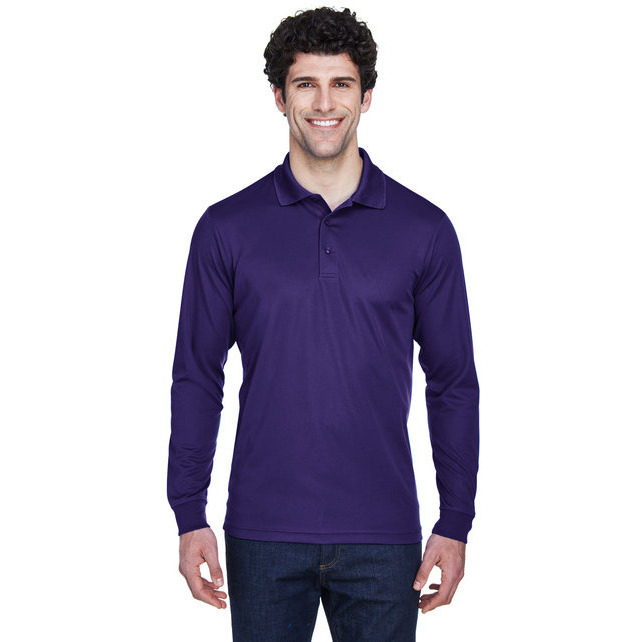 CORE365 88192 Mens Pinnacle Performance Long-Sleeve Piqu Polo