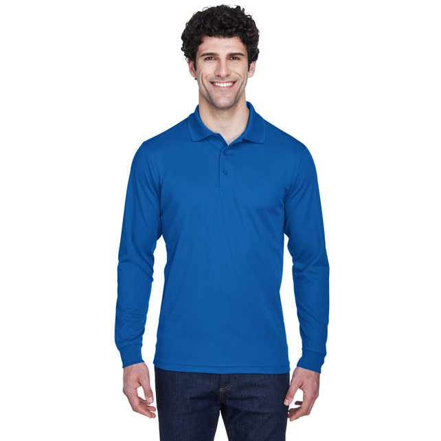 CORE365 88192 Mens Pinnacle Performance Long-Sleeve Piqu Polo