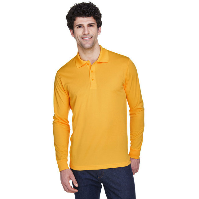 CORE365 88192 Mens Pinnacle Performance Long-Sleeve Piqu Polo