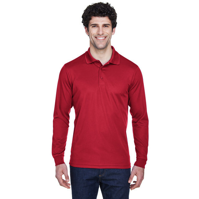 CORE365 88192 Mens Pinnacle Performance Long-Sleeve Piqu Polo