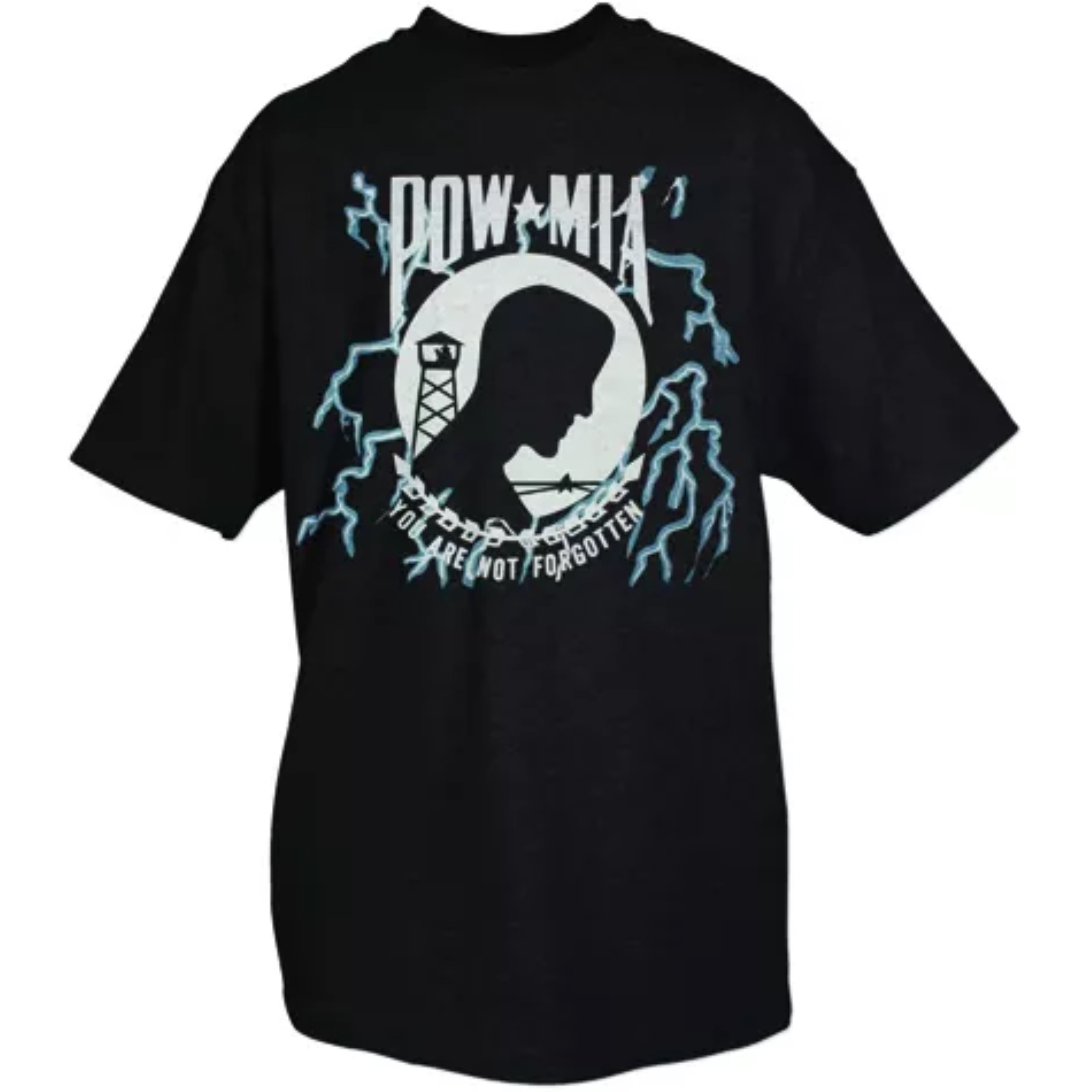POW/MIA-You Are Not Forgotten T-Shirt Black Small