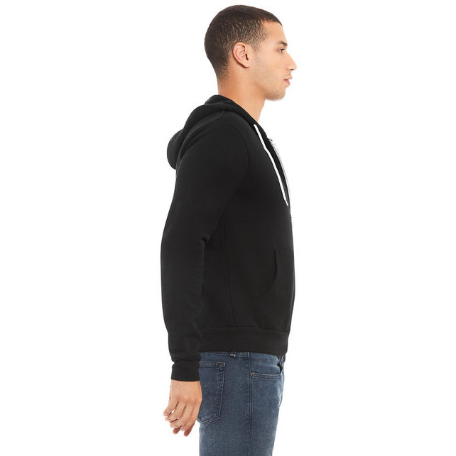 Unisex Sponge Fleece Full-Zip Hooded Sweatshirt - ASPHALT - 2XL(D0102H7WDB8)