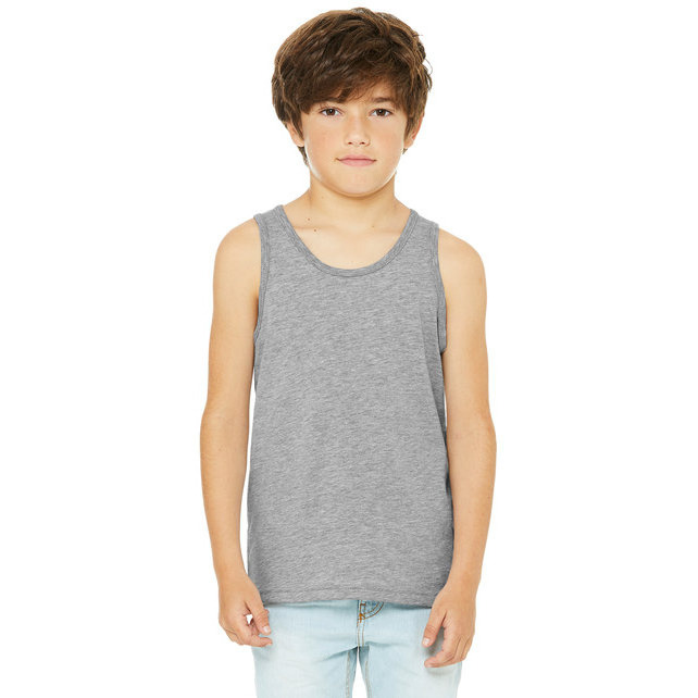 Youth Jersey Tank - BLAcK - M(D0102H7W52P)