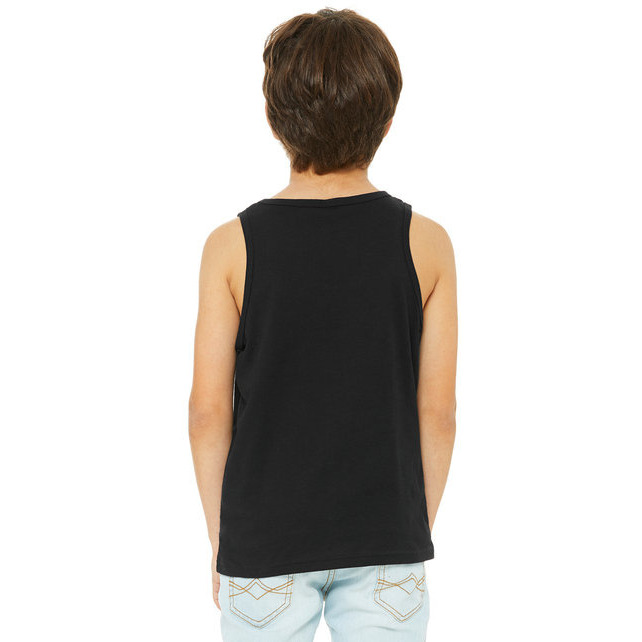 Youth Jersey Tank - BLAcK - M(D0102H7W59P)