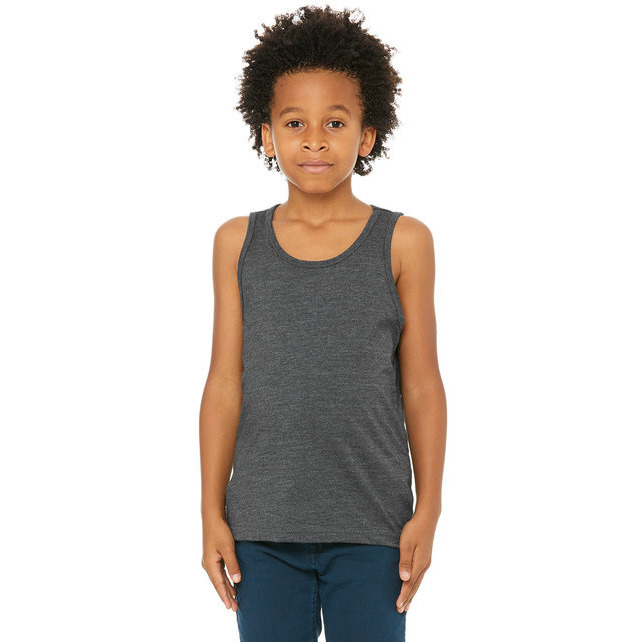 Youth Jersey Tank - BLAcK - M(D0102H7W5IX)