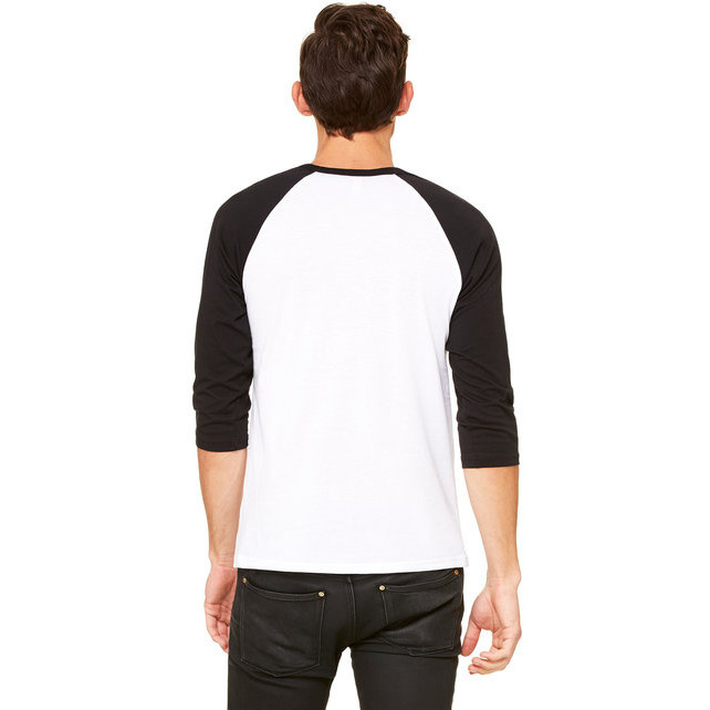 Unisex 34-Sleeve Baseball T-Shirt - gRY cHR BLK TRB - S(D0102H7WgcP)