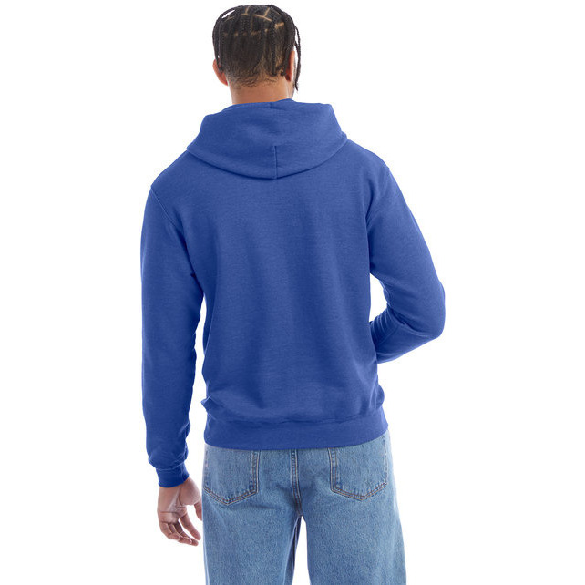 Adult Powerblend Pullover Hooded Sweatshirt - ROYAL BLUE HTHR - S(D0102H7D3cJ)
