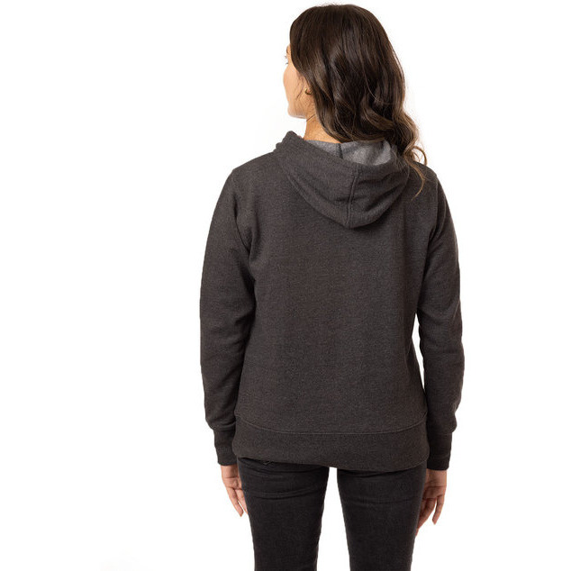 Ladies OrganicRecycled Heathered Fleece Full-Zip Hooded Sweatshirt - cHARcOAL - S(D0102H7ZQRX)