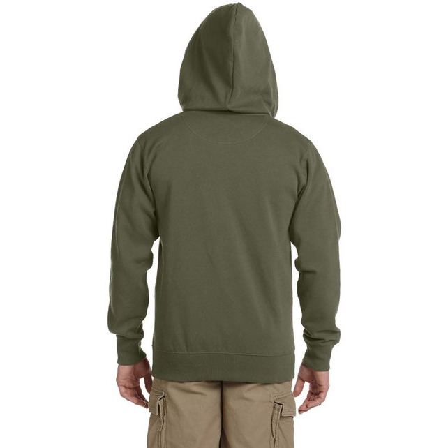 Mens OrganicRecycled Full-Zip Hooded Sweatshirt - BLAcK - 2XL(D0102H7ZgQX)