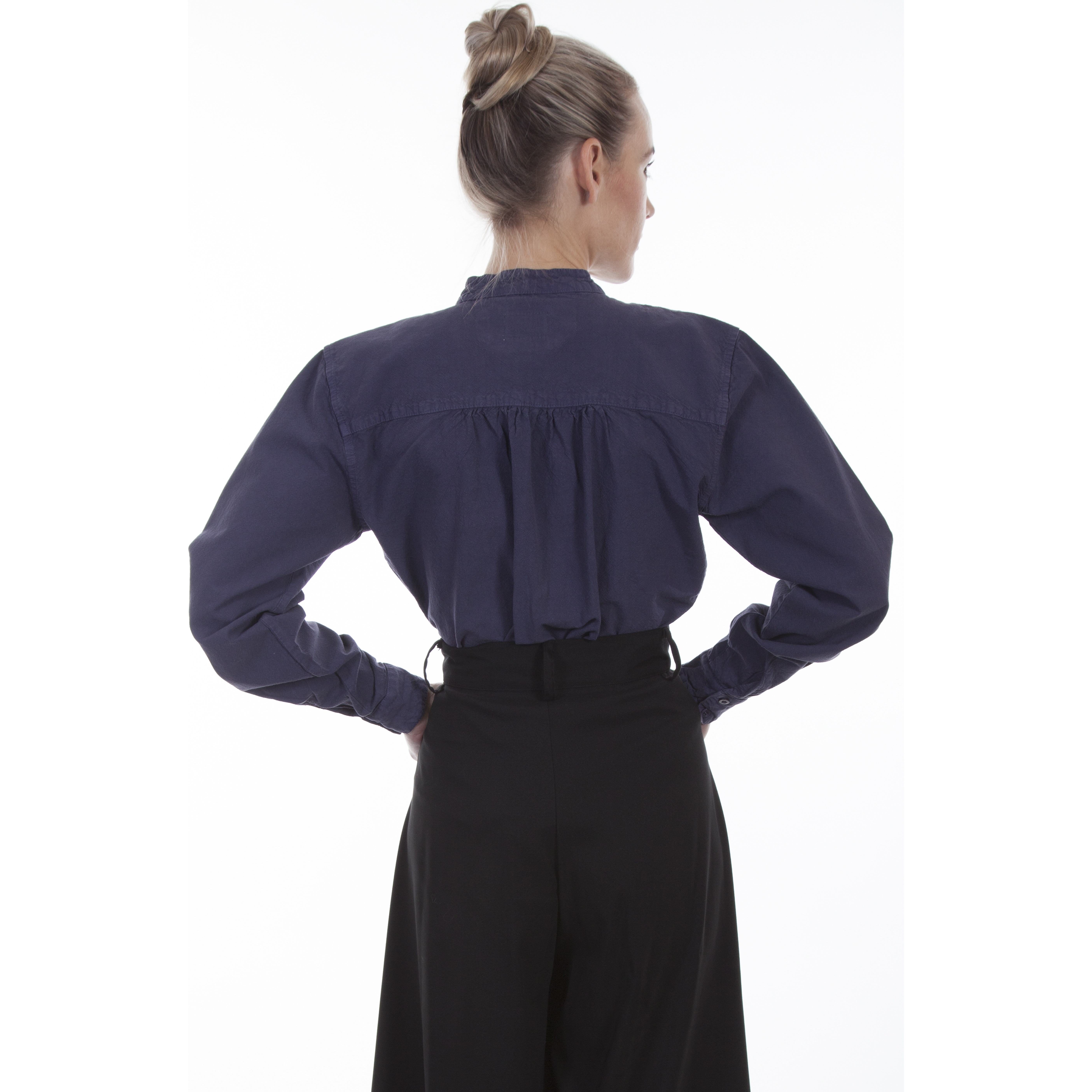 PAISLEY BIB FRONT BLOUSE