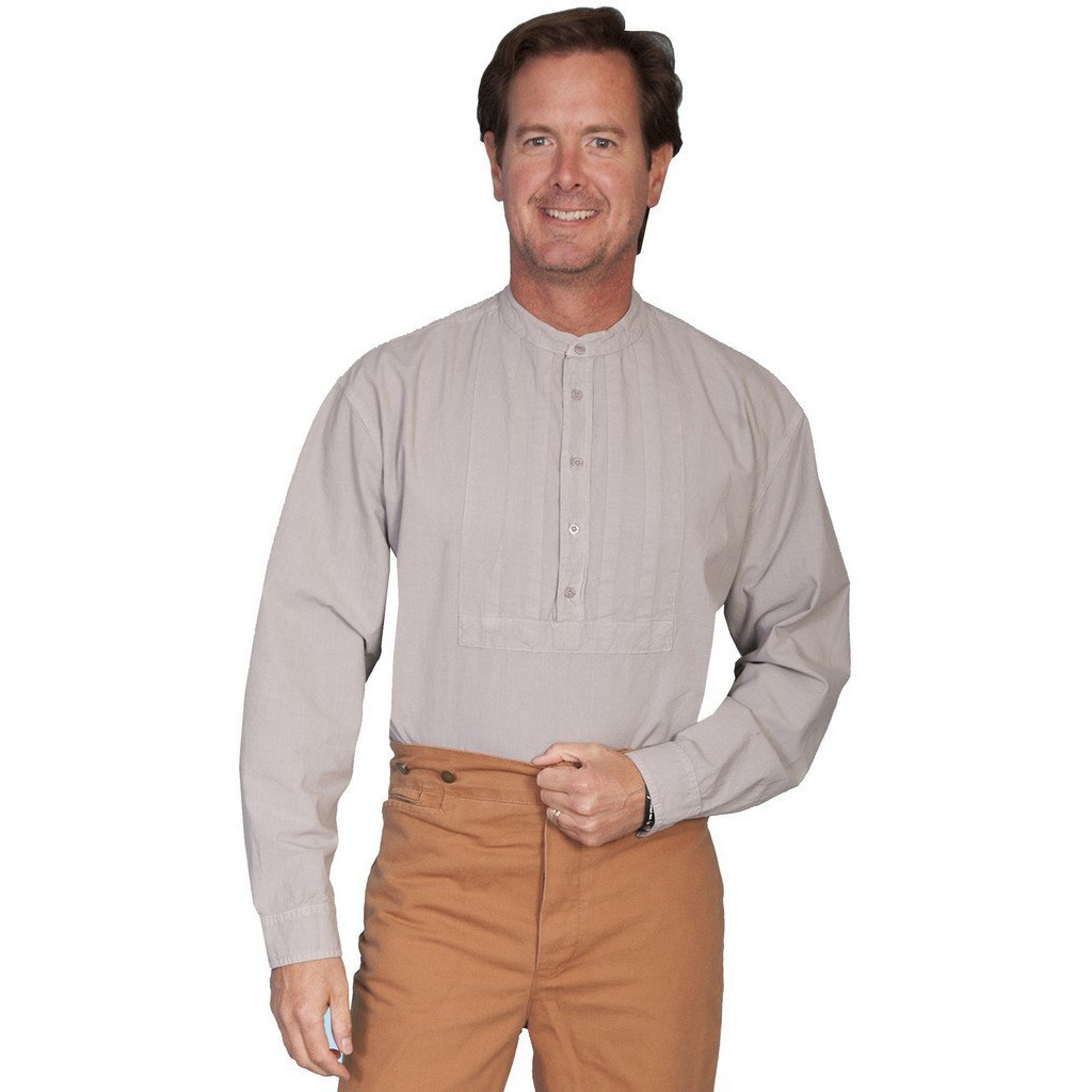 PLEATED BIB SHIRT