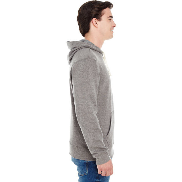 Adult Triblend Pullover Fleece Hooded Sweatshirt - BLAcK TRIBLEND - XS(D0102H78T1P)