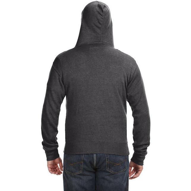 Adult Triblend Full-Zip Fleece Hooded Sweatshirt - BLAcK TRIBLEND - XS(D0102H78T48)
