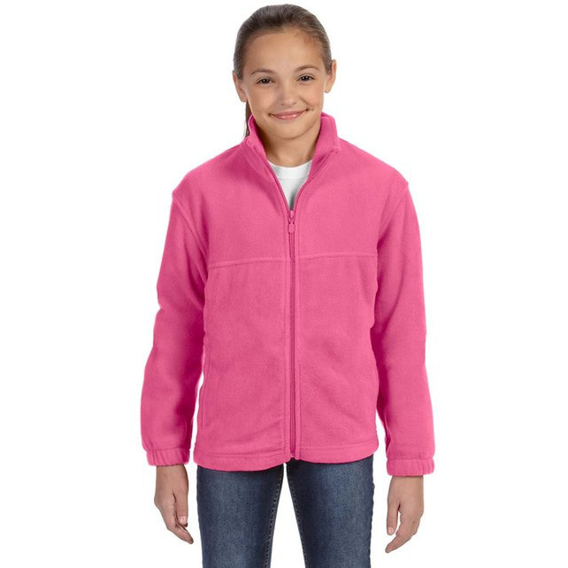 Youth 8 oz Full-Zip Fleece - SAFETY YELLOW - S(D0102H76TY6)