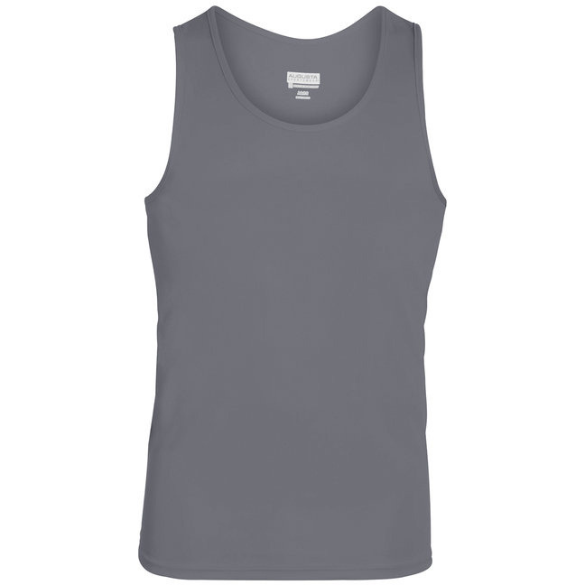 Youth Training Tank - SILVER gREY - S(D0102H7YY4X)
