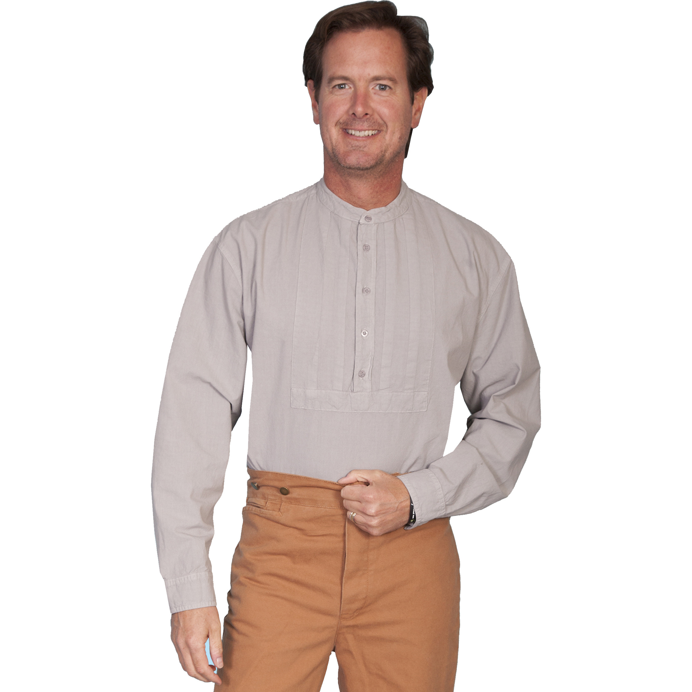 PLEATED BIB SHIRT