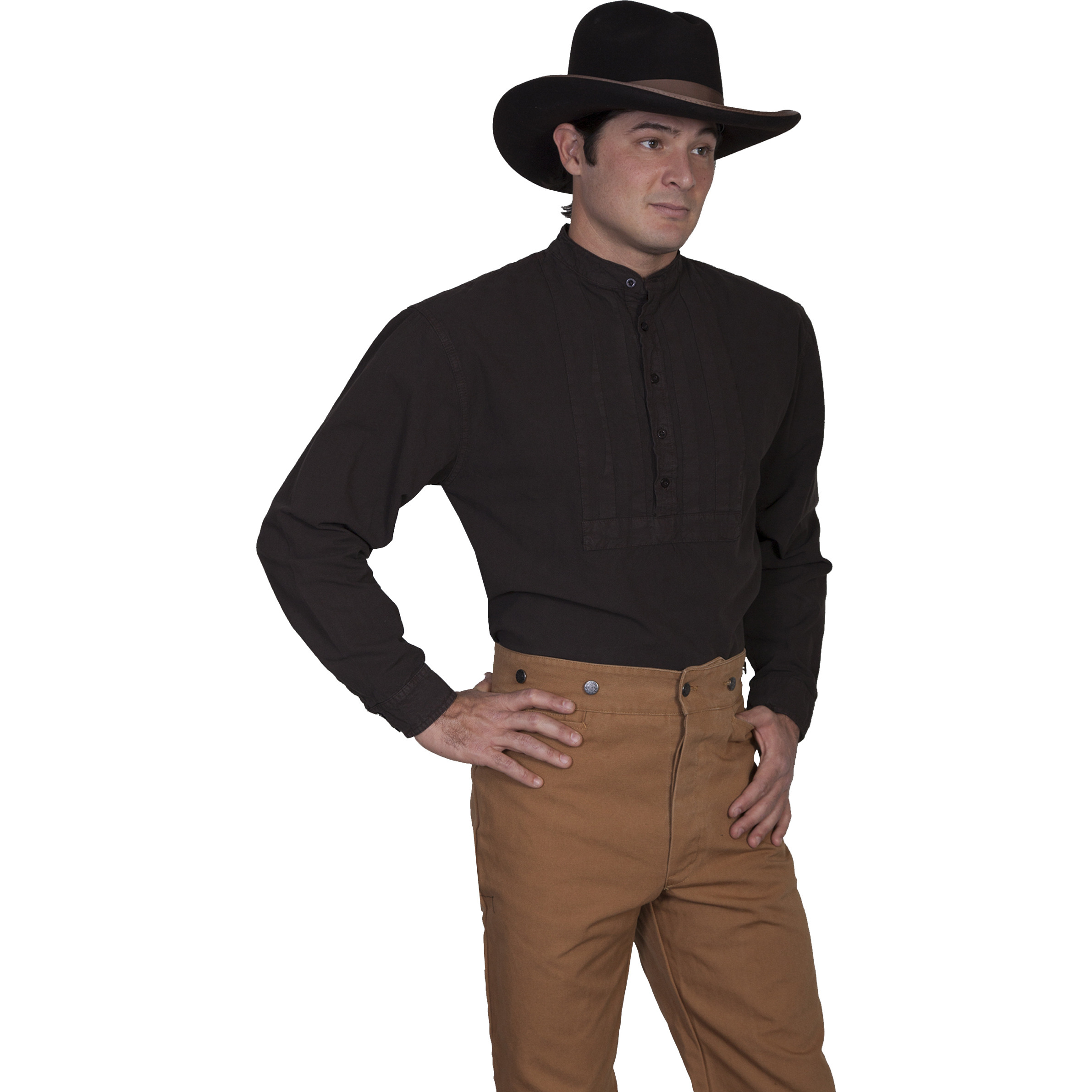 PLEATED BIB SHIRT