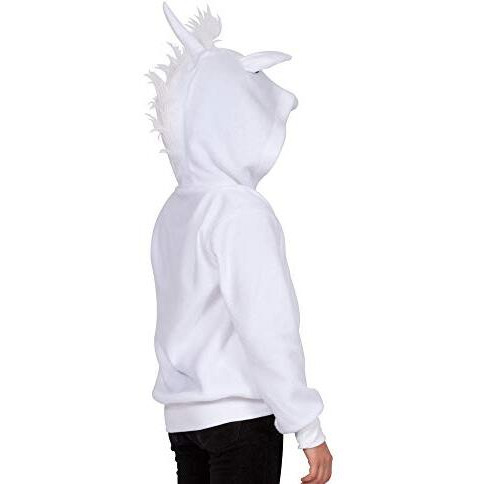 UNA WHT UNICORN HOODIE- CHD SM