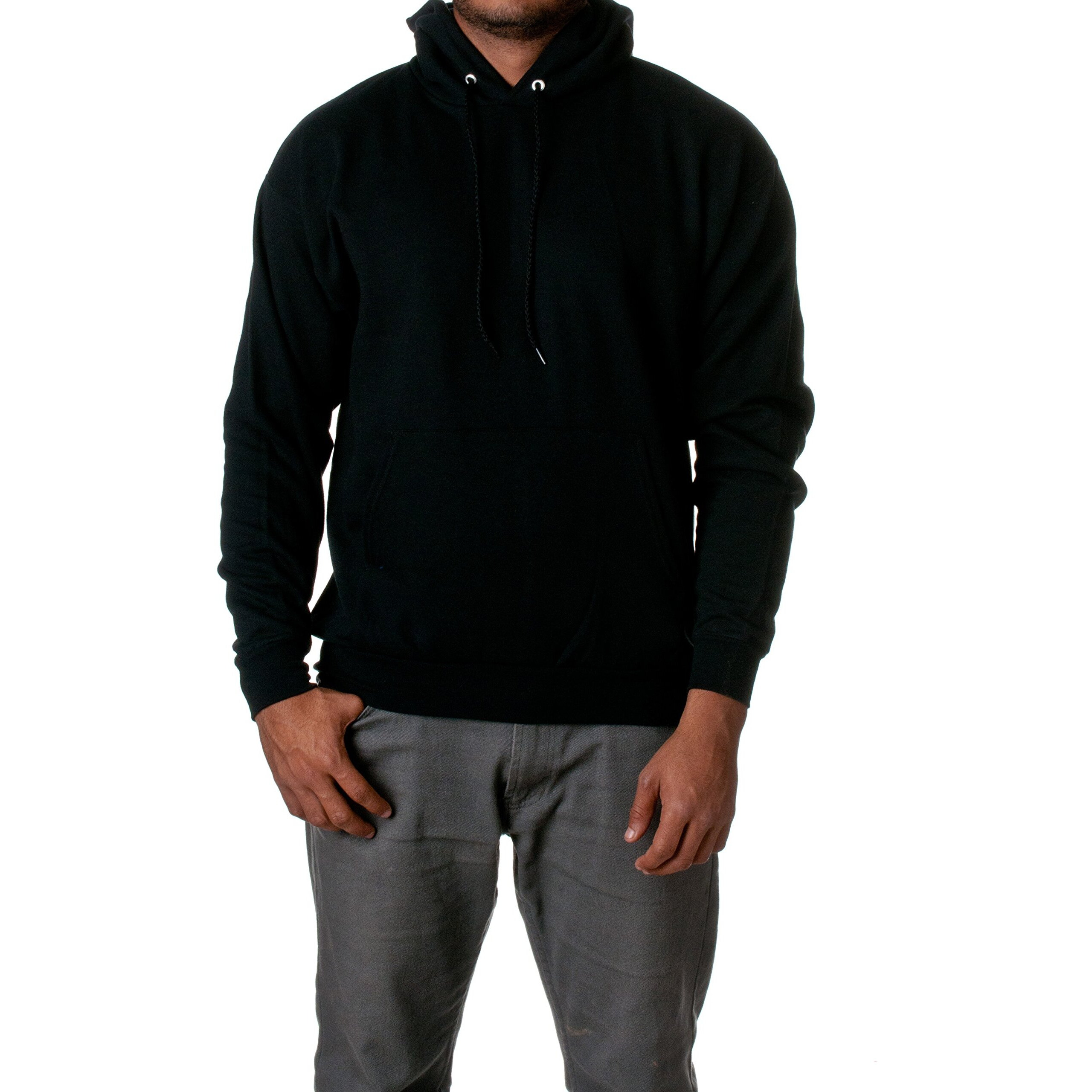 Unisex Ecosmart 5050 Pullover Hooded Sweatshirt - WHITE - S(D0102H7K368)