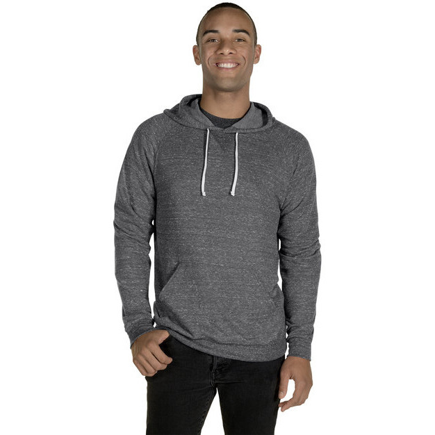 Adult Snow Heather Raglan Hooded Sweatshirt - FRST gRN SNW HTH - S(D0102H7M6R8)