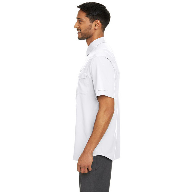 Mens UtilizerII Solid Performance Short-Sleeve Shirt - WHITE - S(D0102H7M1YT)