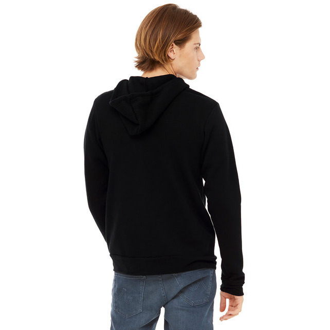 Unisex Triblend Sponge Fleece Full-Zip Hoodie - cHAR BLK TRIBLND - XS(D0102H78EL8)