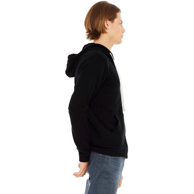 Unisex Triblend Sponge Fleece Full-Zip Hoodie - cHAR BLK TRIBLND - XS(D0102H78EL8)