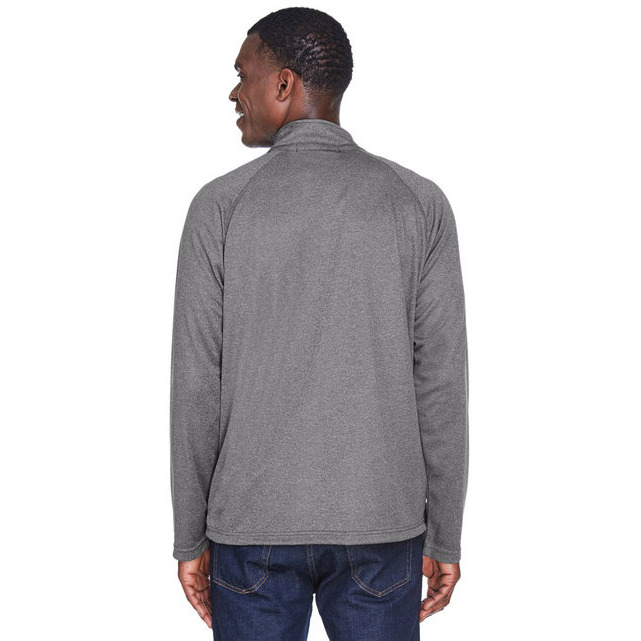 Mens Stretch Tech-Shell compass Quarter-Zip - DK gREY HEATHER - S(D0102H7Y7HT)