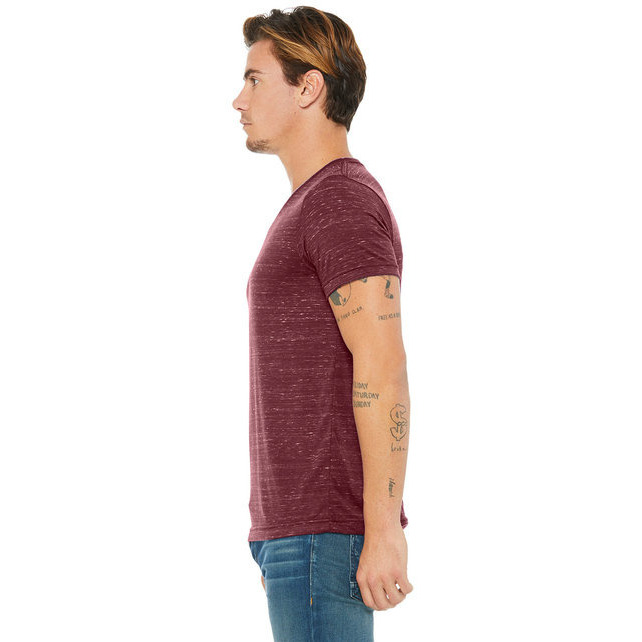 Bella + Canvas 3655C Unisex Textured Jersey V-Neck T-Shirt