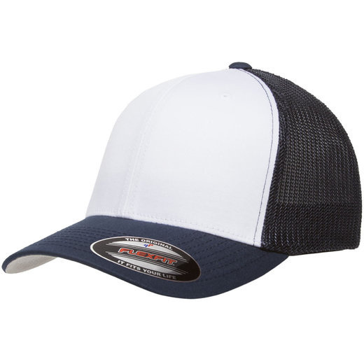 Yupoong 6511W Flexfit Trucker Mesh with White Front Panels Cap