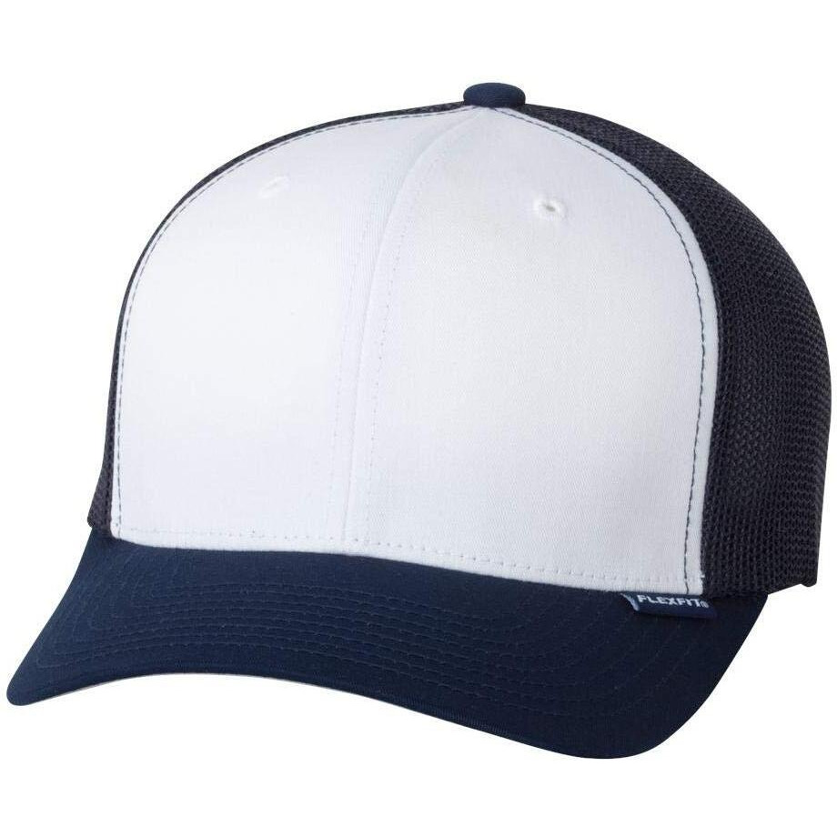 Yupoong 6511W Flexfit Trucker Mesh with White Front Panels Cap