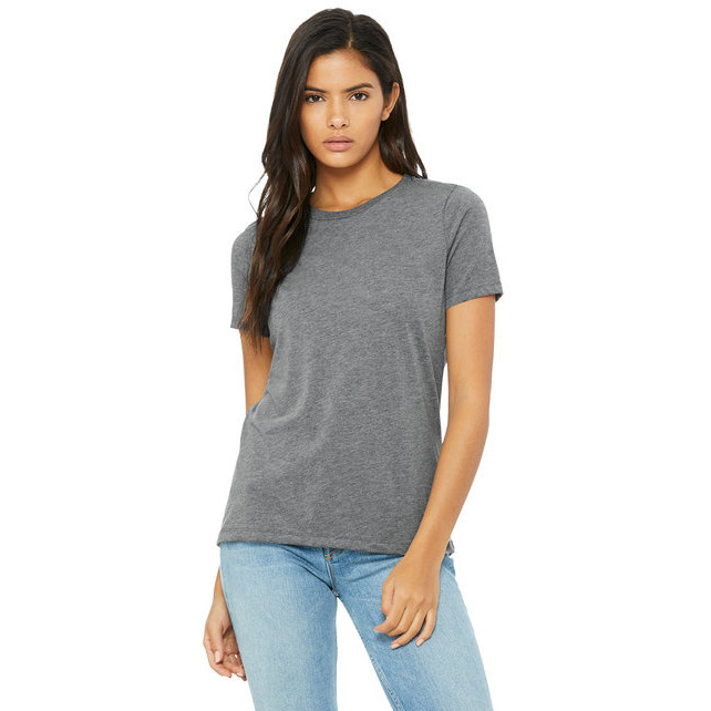 Ladies Relaxed Triblend T-Shirt - cHAR BLK TRIBLND - S(D0102H7WZAP)