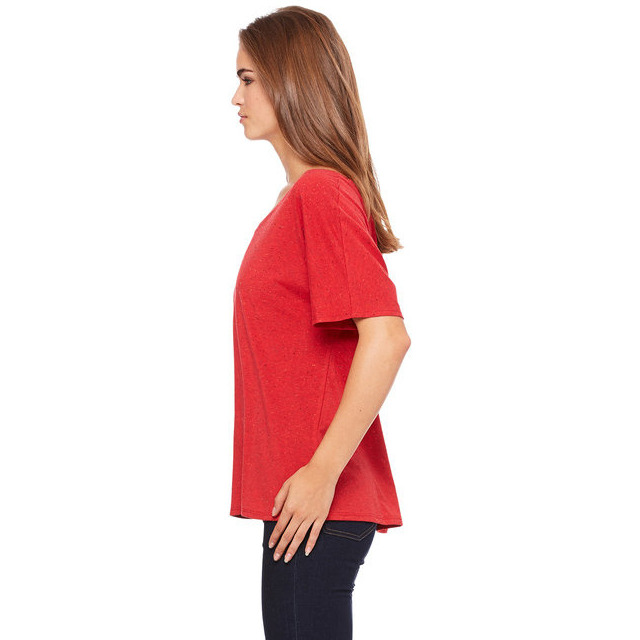 Ladies Slouchy T-Shirt - WHITE MARBLE - S(D0102H7W5gX)