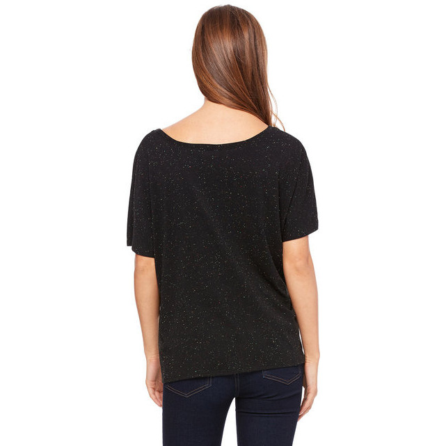 Ladies Slouchy T-Shirt - WHITE MARBLE - S(D0102H7W53T)