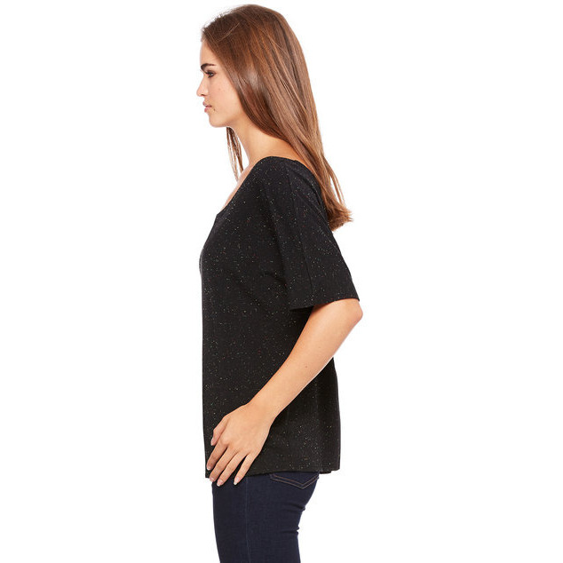Ladies Slouchy T-Shirt - WHITE MARBLE - S(D0102H7W53T)