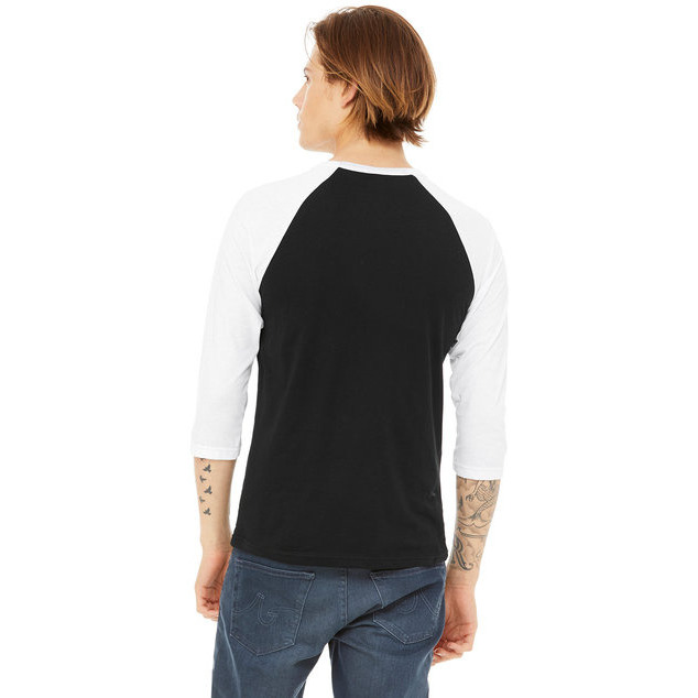 Unisex 34-Sleeve Baseball T-Shirt - gRY cHR BLK TRB - S(D0102H7WgFX)