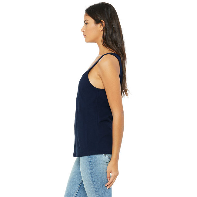 Ladies Relaxed Jersey Tank - NAVY - S(D0102H7W2WP)
