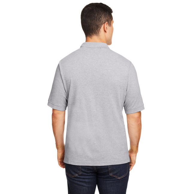 Mens 6 oz Ringspun cotton Piqu Short-Sleeve Polo - WHITE - 5XL(D0102H7NJV6)