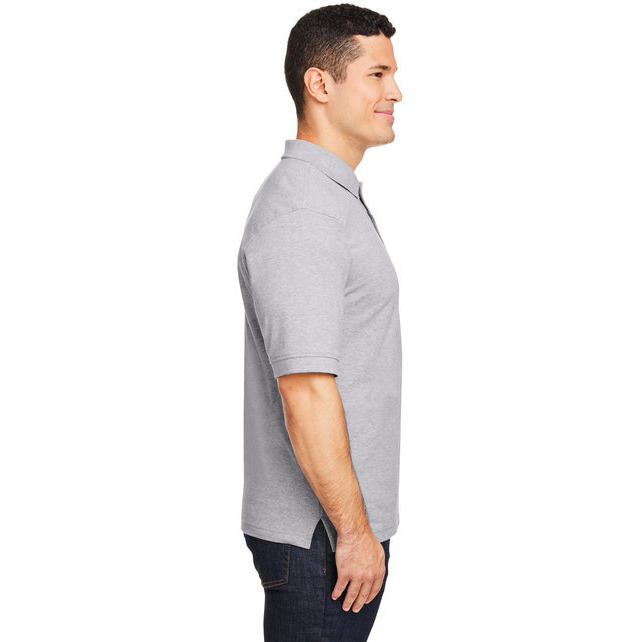 Mens 6 oz Ringspun cotton Piqu Short-Sleeve Polo - WHITE - 5XL(D0102H7NJV6)