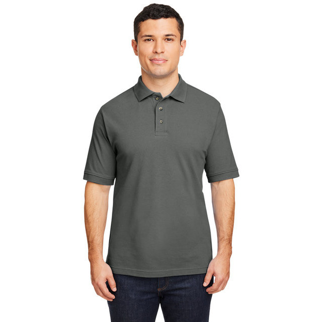 Mens 6 oz Ringspun cotton Piqu Short-Sleeve Polo - WHITE - 5XL(D0102H7NJg8)