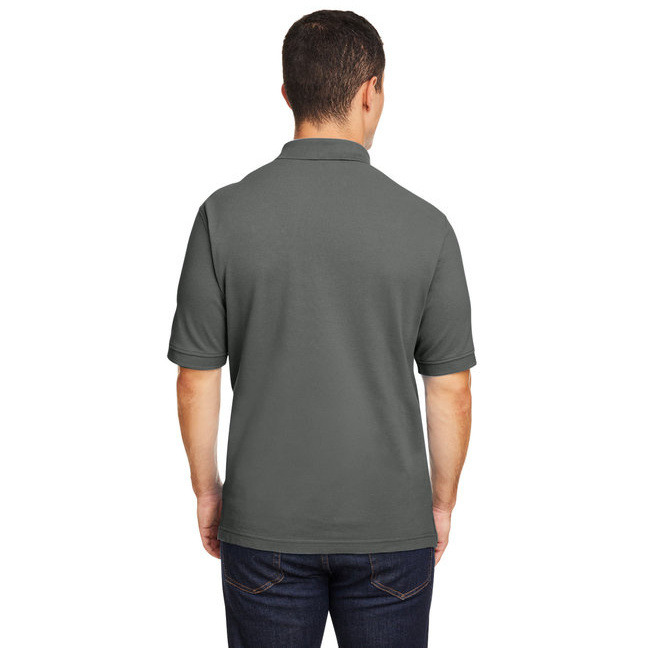 Mens 6 oz Ringspun cotton Piqu Short-Sleeve Polo - WHITE - 5XL(D0102H7NJg8)