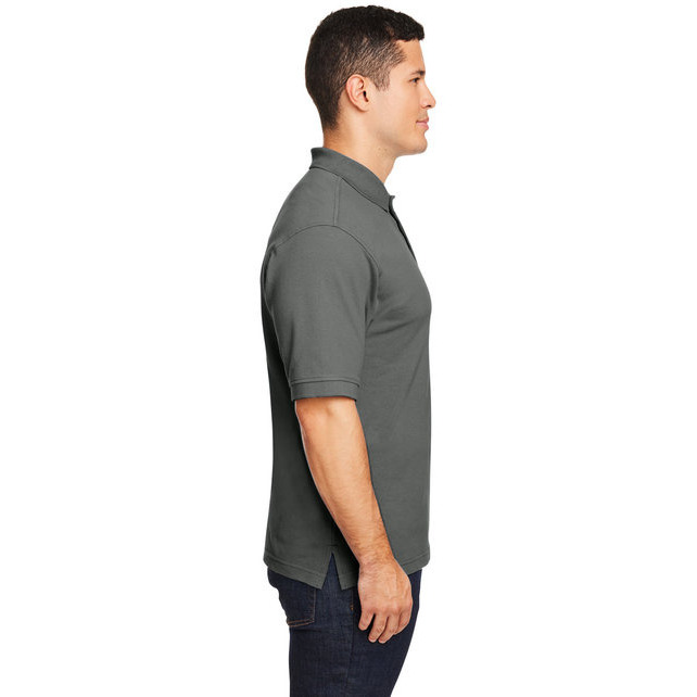 Mens 6 oz Ringspun cotton Piqu Short-Sleeve Polo - WHITE - 5XL(D0102H7NJ0X)