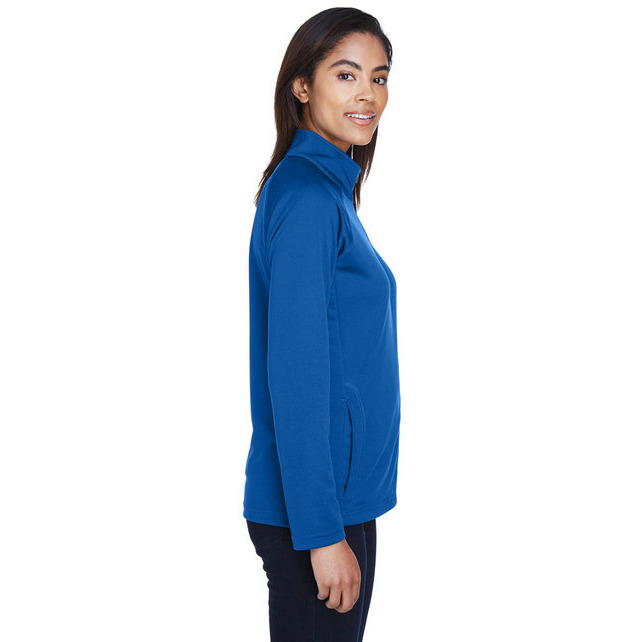 Ladies Stretch Tech-Shell compass Full-Zip - DK gREY HEATHER - S(D0102H76NA8)