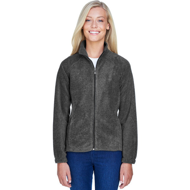 Ladies 8 oz Full-Zip Fleece - BLAcK - XS(D0102H76WEP)