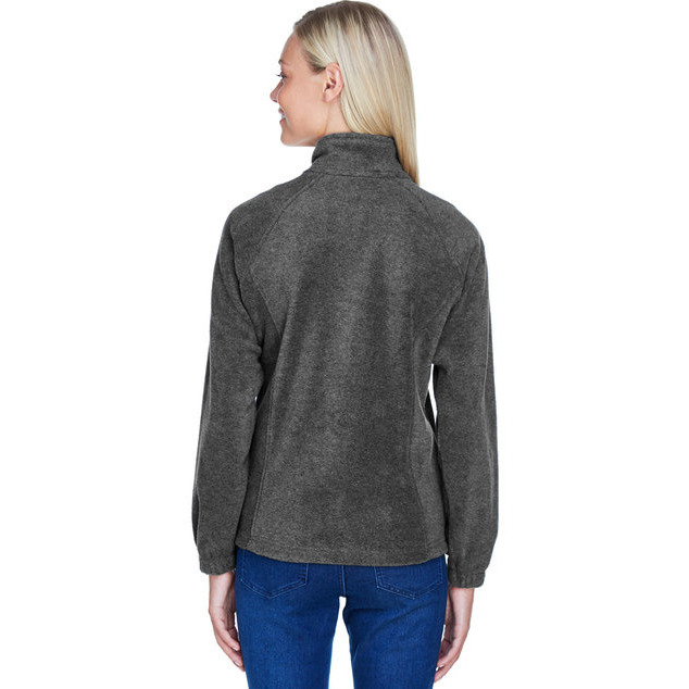 Ladies 8 oz Full-Zip Fleece - BLAcK - XS(D0102H76WEP)