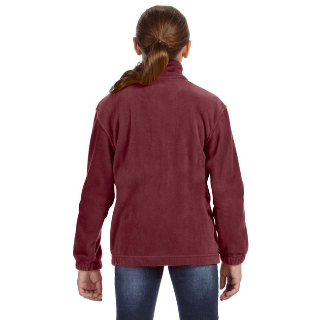 Youth 8 oz Full-Zip Fleece - SAFETY YELLOW - S(D0102H76T86)