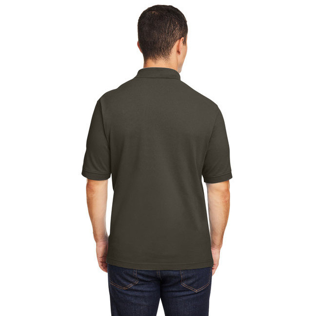 Mens 6 oz Ringspun cotton Piqu Short-Sleeve Polo - WHITE - 5XL(D0102H7NJLP)