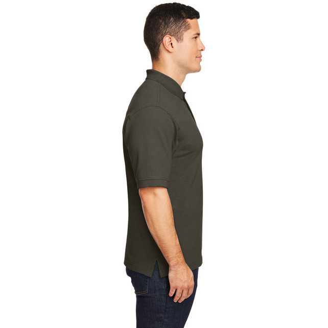 Mens 6 oz Ringspun cotton Piqu Short-Sleeve Polo - WHITE - 5XL(D0102H7NJLP)
