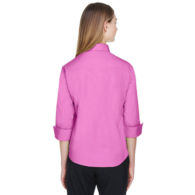 Ladies Perfect Fit34-Sleeve Stretch Poplin Blouse - LIME - S(D0102H7YED6)