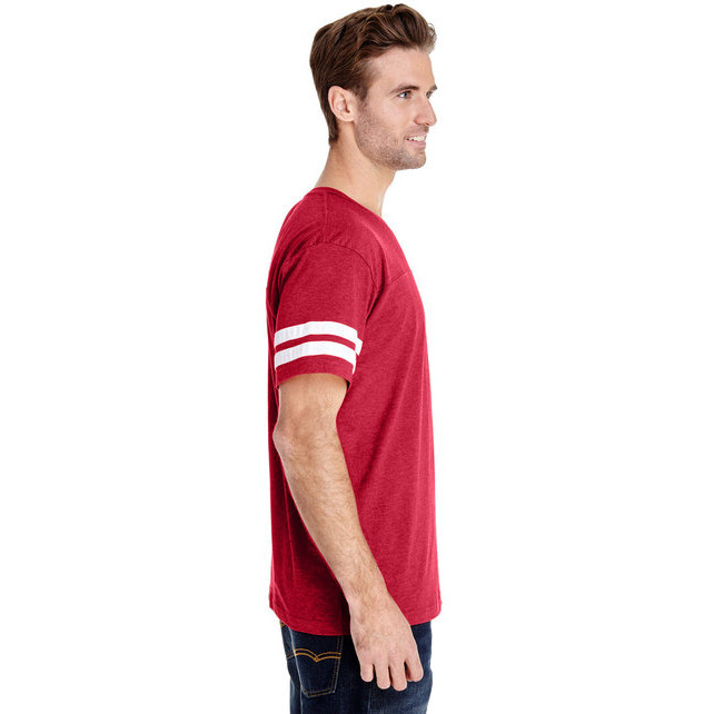 Mens Football T-Shirt - BLAcK WHITE - 2XL(D0102H2HE1g)